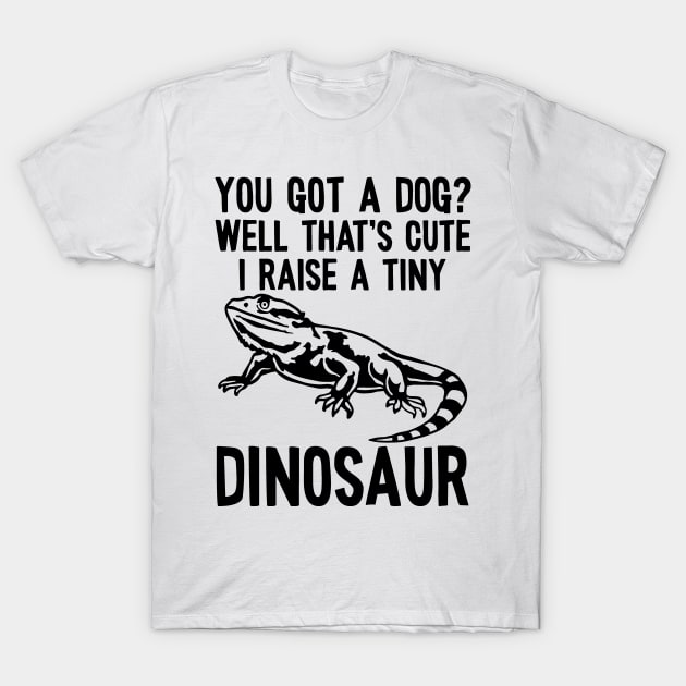 Bearded Dragon Tiny Dinosaur Bearded Dragons Lizard T-Shirt by fromherotozero